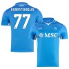 Officiële Voetbalshirt SSC Napoli Kvaratskhelia 77 Thuis 2024-25 - Heren